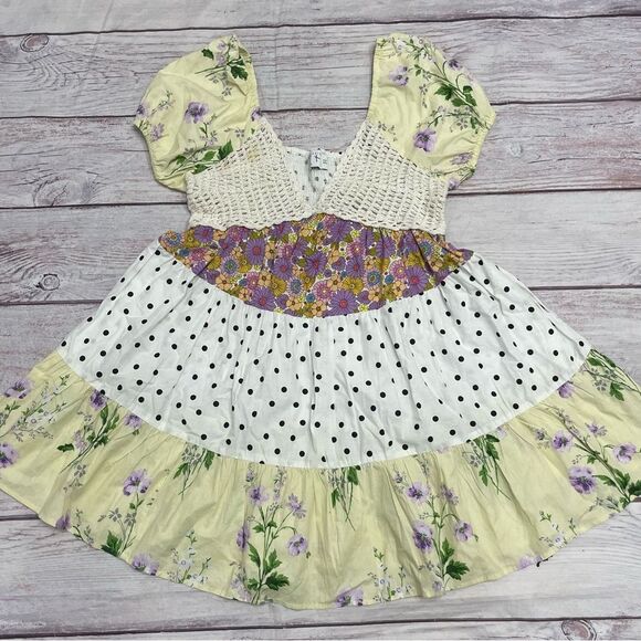 ASOS Floral and Polka Dot Mini Dress - Picture 1 of 11